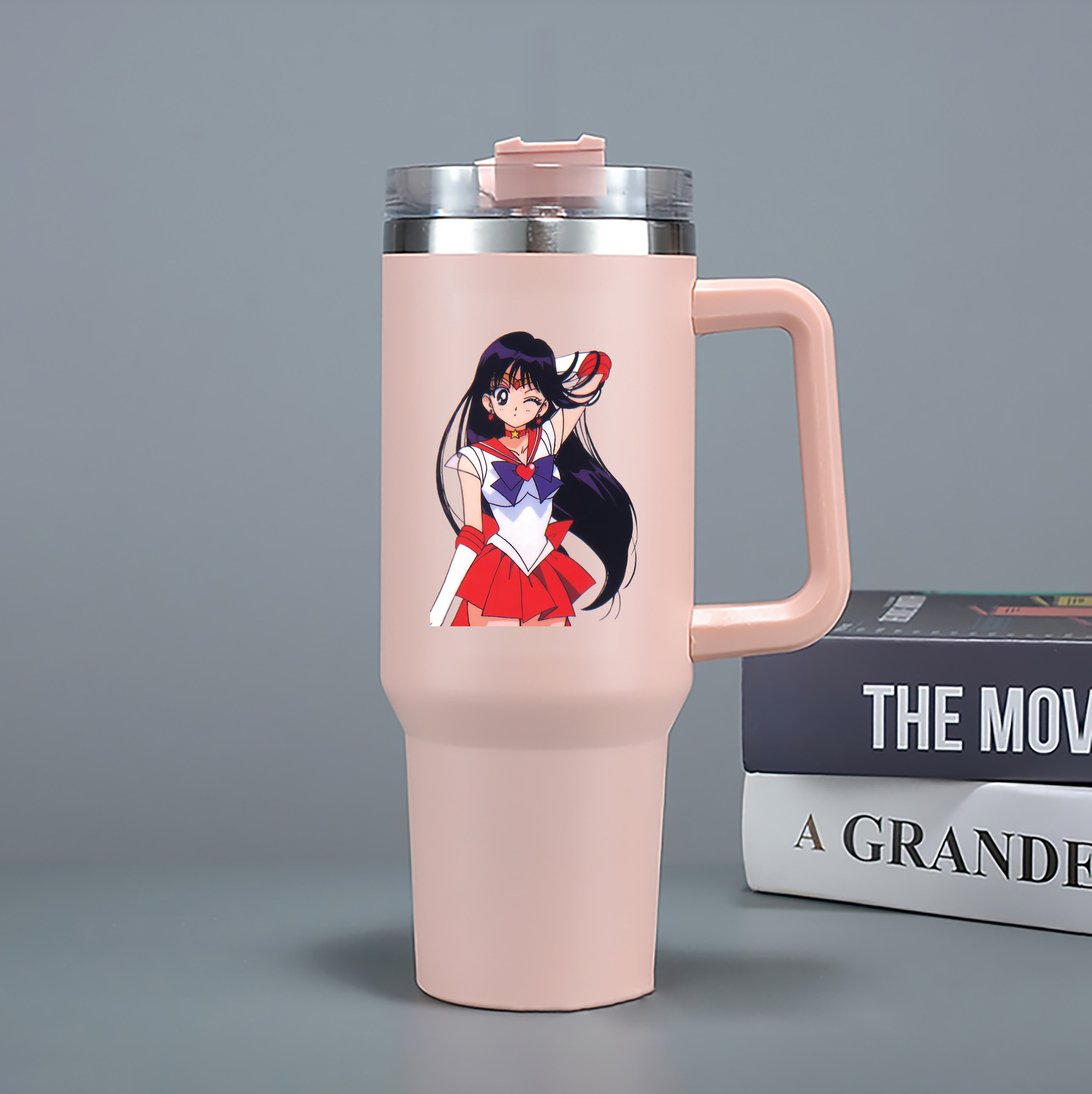 （画像用） 美少女戦士セーラームーン 火野レイ ひの レイ Sailor Moon Hino Rei （セーラーマーズ,Sailor Mars） 1200mL車用タンブラー（カラープリント）
